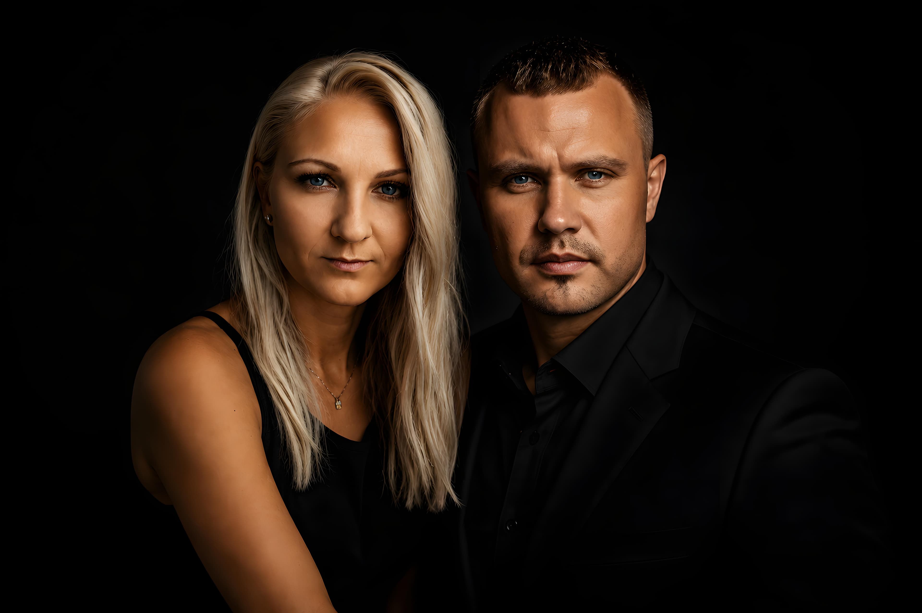 Anastasija Savini and Christian Savini, founders of Billionaire Fashion Group AG
