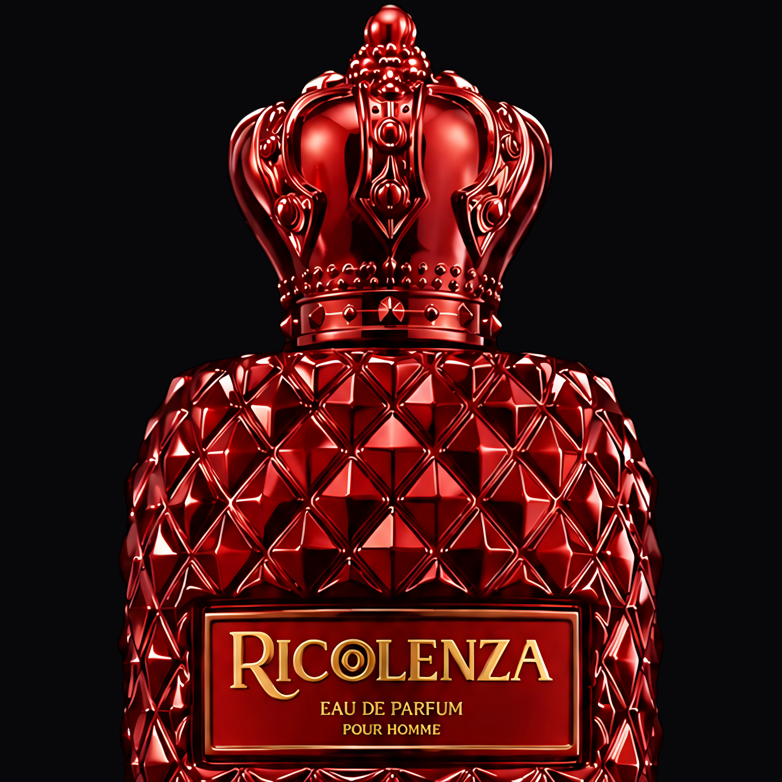 RICCOLENZA ROSSO IMPERIALE — the crown, the shoulder and the plate.